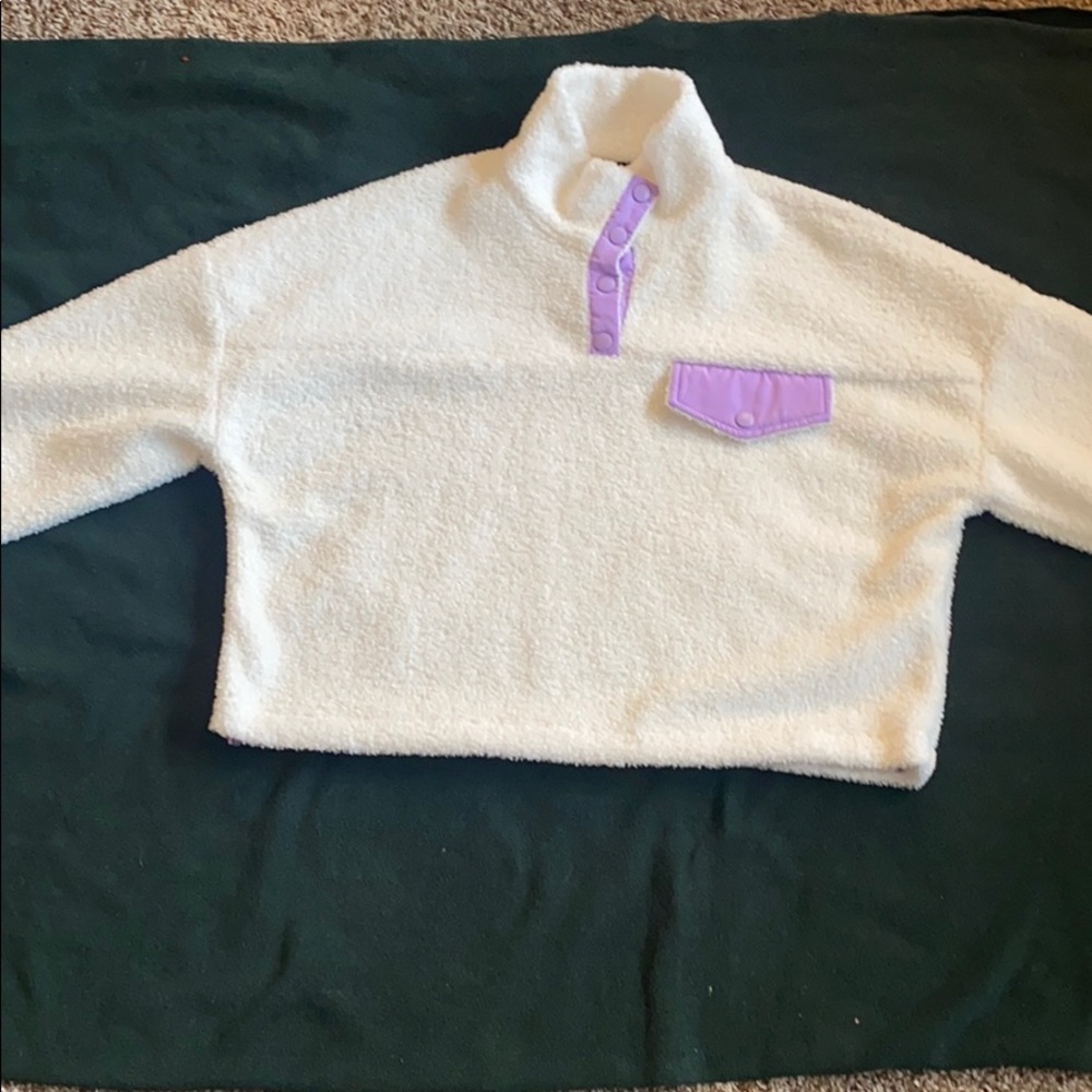 White Fuzzy Hoodie